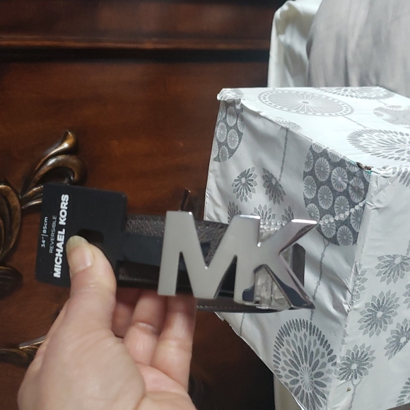 (Ew)Michael kors men leather reversible brown belt - Picture 5 of 8